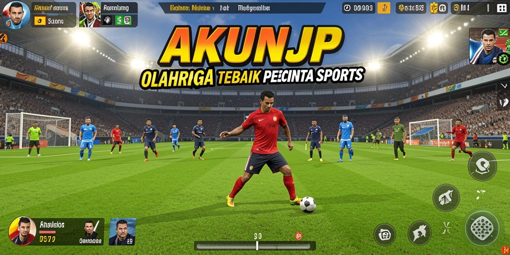 Tampilan menarik dari gameplay AKUNJP yang penuh aksi olahraga.