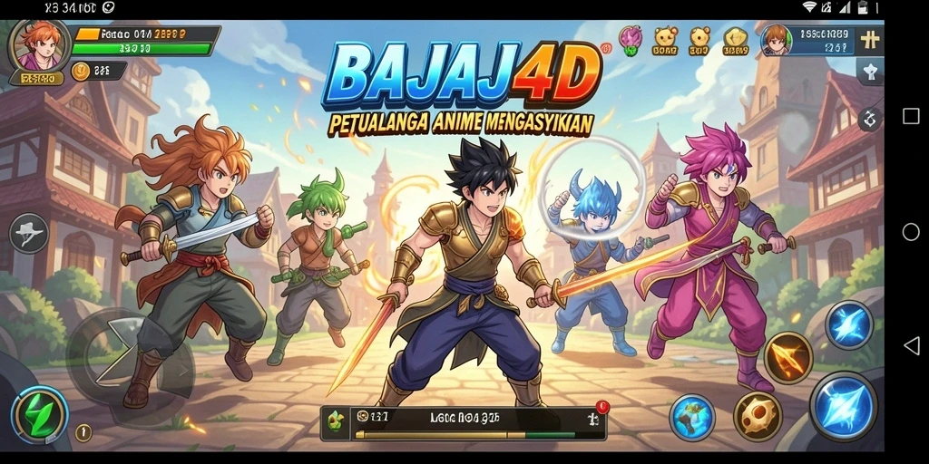 Screenshot BAJAJ4D menampilkan grafis yang halus dan pertempuran yang dinamis.