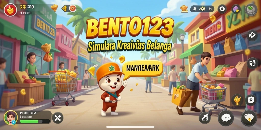 Tampilan menarik dari gameplay yang menampilkan kreativitas dalam menyusun makanan bento.