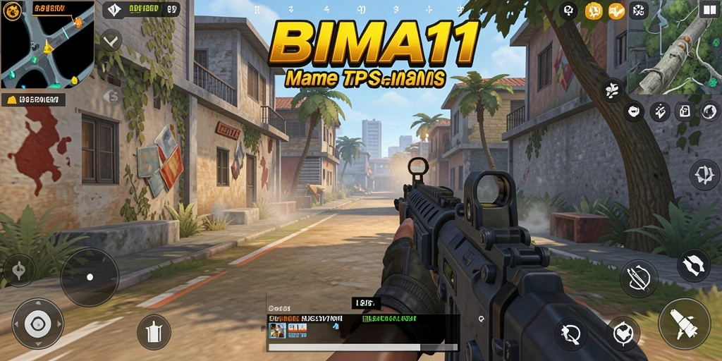 Tangkapan layar gameplay BIMA11 menampilkan aksi pertempuran yang mendebarkan.