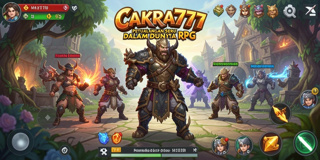 Screeshot gameplay CAKRA777 yang menampilkan pertempuran seru dalam dunia RPG.