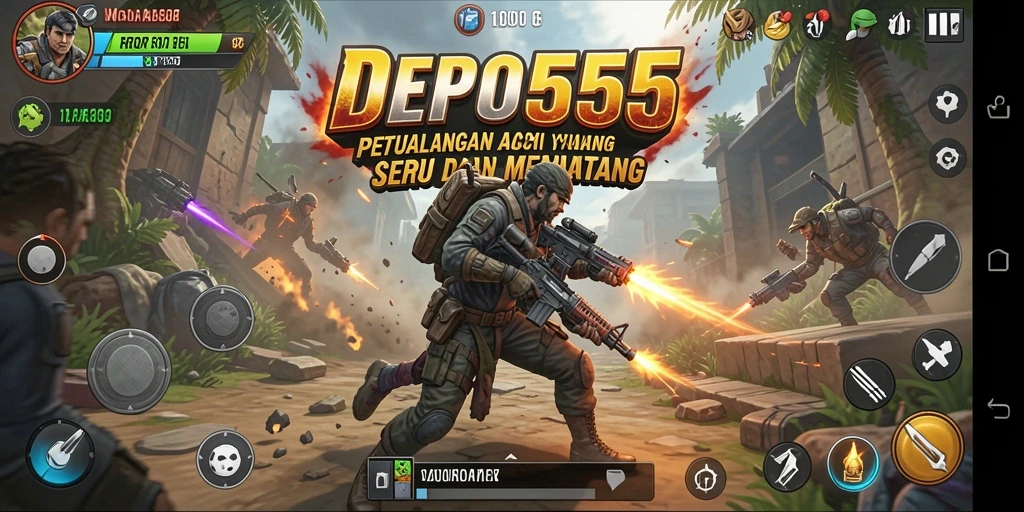 Tangkapan layar gameplay DEPO555 yang mendebarkan dan penuh aksi.