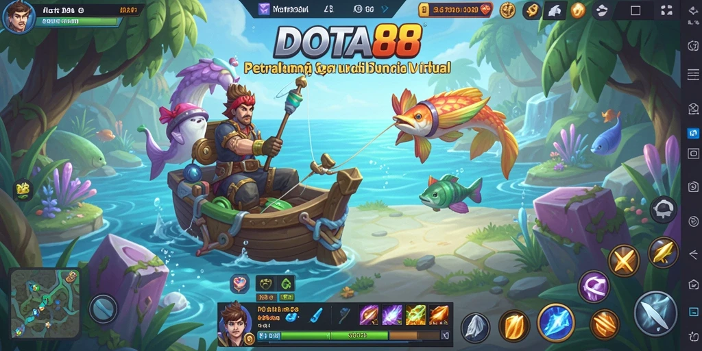 Screenshot gameplay DOTA88 yang menunjukkan momen memancing yang mendebarkan.