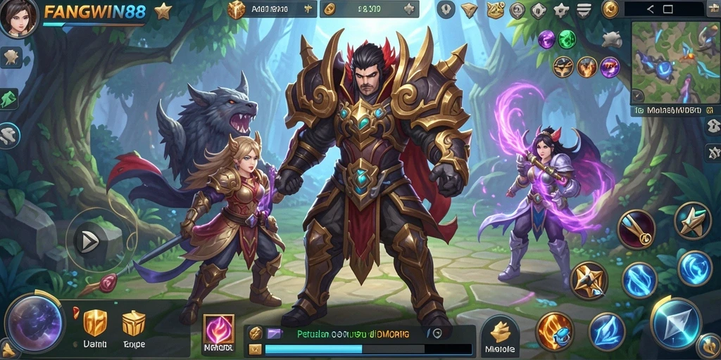 Tangkapan layar dari gameplay seru di FANGWIN88 yang menunjukkan pertarungan epik.