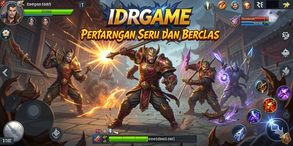 Tampilan seru dari gameplay pertarungan di IDRGAME.