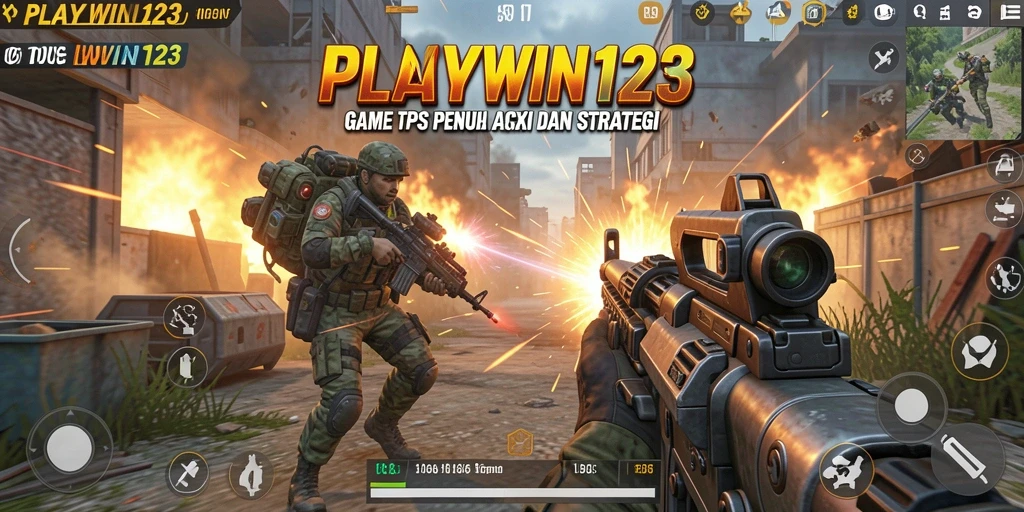 Tampilan gameplay seru di PLAYWIN123 dengan aksi TPS yang mendebarkan.